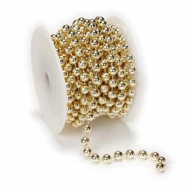 Champagne kralenslingers kerstslingers 6 mtr