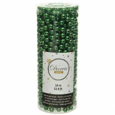 Kerst groene kralenslingers kerstboom slingers/guirlandes 10 meter