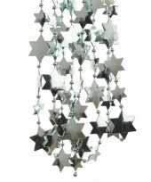 Feestversiering kralen slingers mintgroen sterretjes 270 cm kunststof plastic kerstversiering 3 stuks