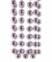 Kerstboomversiering kralenslinger lila paars 270 cm
